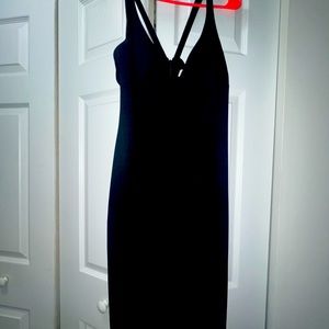 Black Calvin Klein midi dress